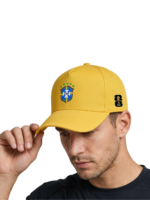 Brazil National Team (CBF) Classic Bright Yellow Fan Supporter Hat - Image 2