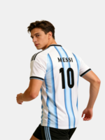 Lionel Messi, the King of Blue and White: Argentina National Team "Glory of the Pampas" Fan Edition Jersey - Image 2