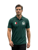 Mexico National Team Jungle Green Elite Fan Polo Shirt - Image 2